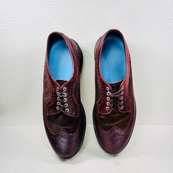 Dr. Martens 3989 Shoes Mens Size 10 Brogue Wingtip Leather Suede Oxford UK 9 main image 12